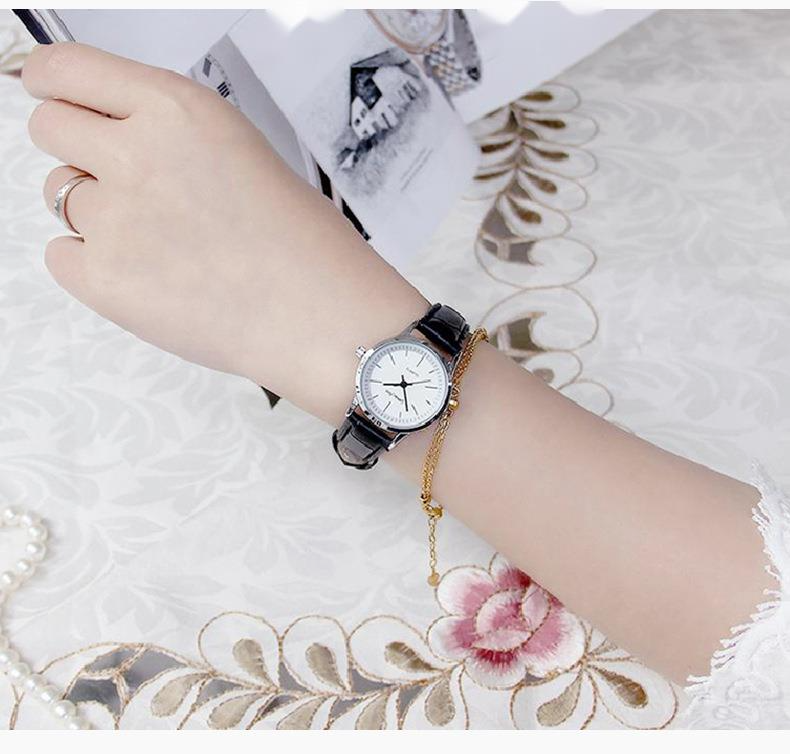 Alloy Couple Belt Student Men's And Women's Quartz Watch_voghion.com