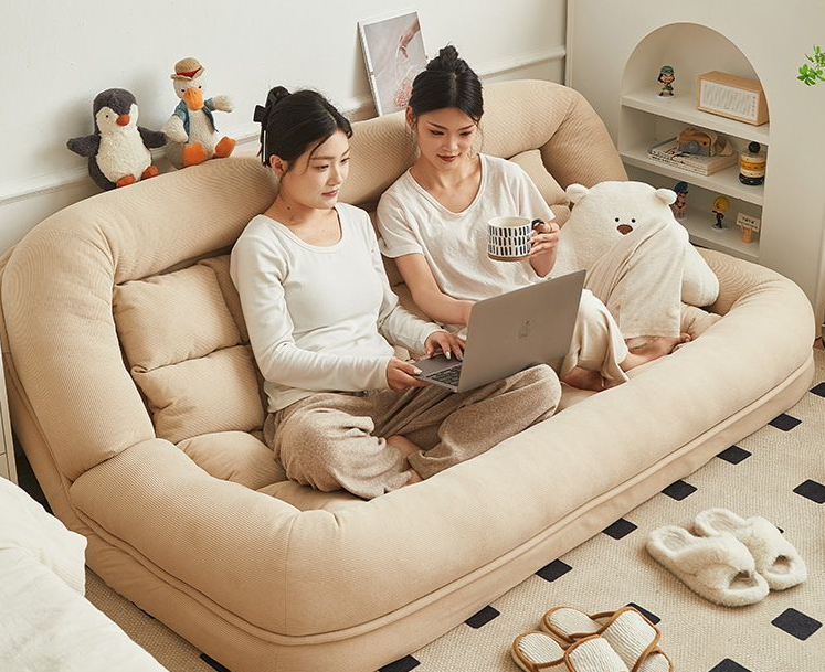 Poltrona reclinabile pigra per dormire, piccola camera da letto singola, divano doppio Tatami, letto gigante multifunzionale per cani._voghion.com