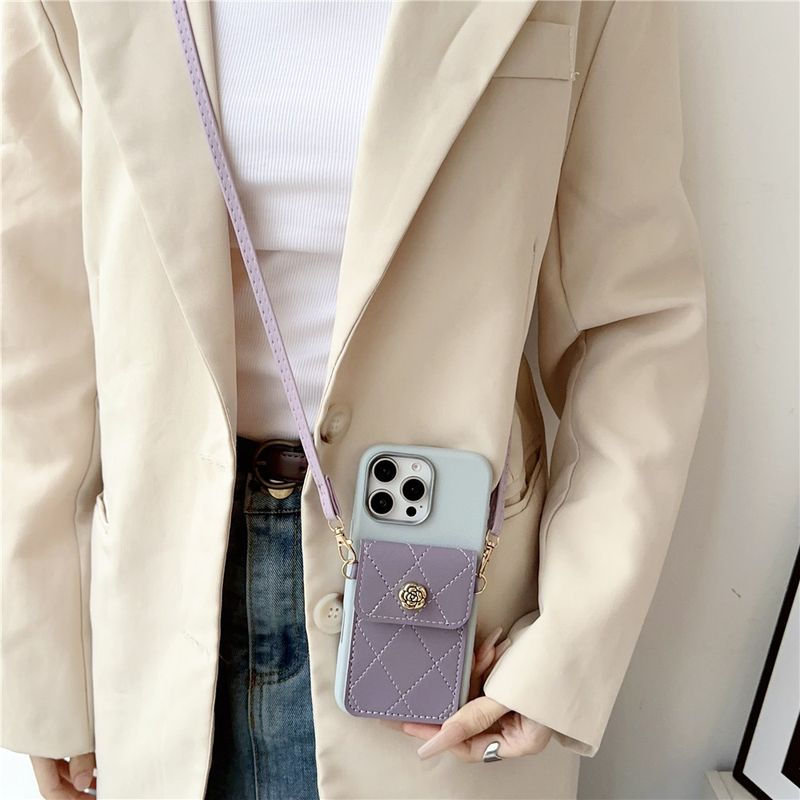 Phone Case For Xiaomi Mi 14T 13T Pro 11 Lite 5G NE 3D Flower Wallet Card Bag Crossbody Lanyard Soft Silicon Cover For Xiaomi 14t_voghion.com