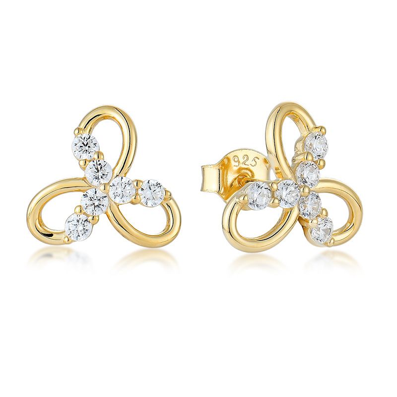 Orecchini alla moda per donna S925 orecchini in argento sterling con zirconi intrecciati orecchini pendenti gioielli_voghion.com