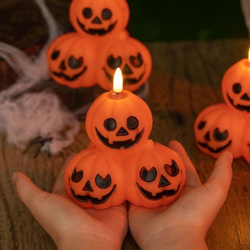 Halloween Decorations Glowing Pumpkin Candle Lights Dance Party Dress Up Desktop Ornaments Atmosphere Layout Props_voghion.com