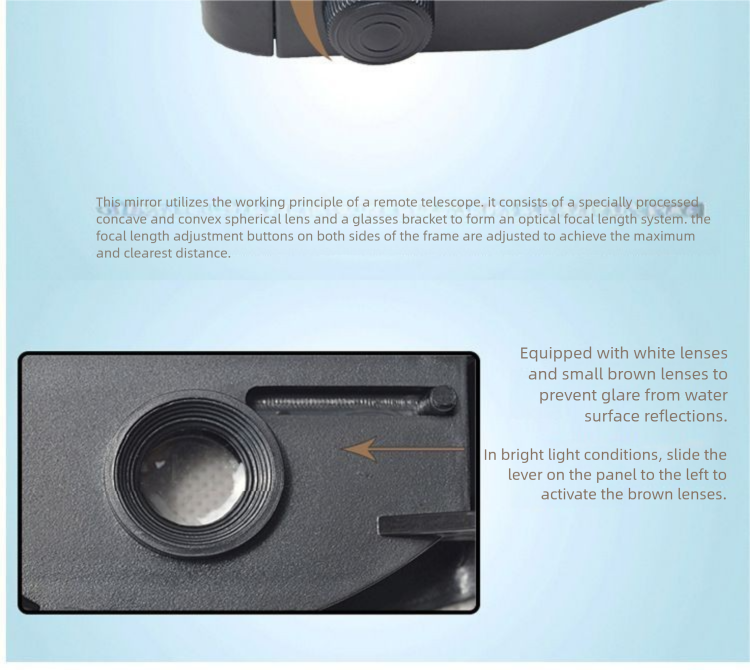 Osservazione con telescopio galleggiante, telescopio ad alta definizione con ingrandimento ravvicinato, pesca alla miopia e alla presbiopia,_voghion.com