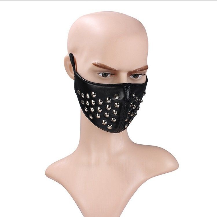 Maschera PUNK da motociclista con rivetto punk decorativo_voghion.com
