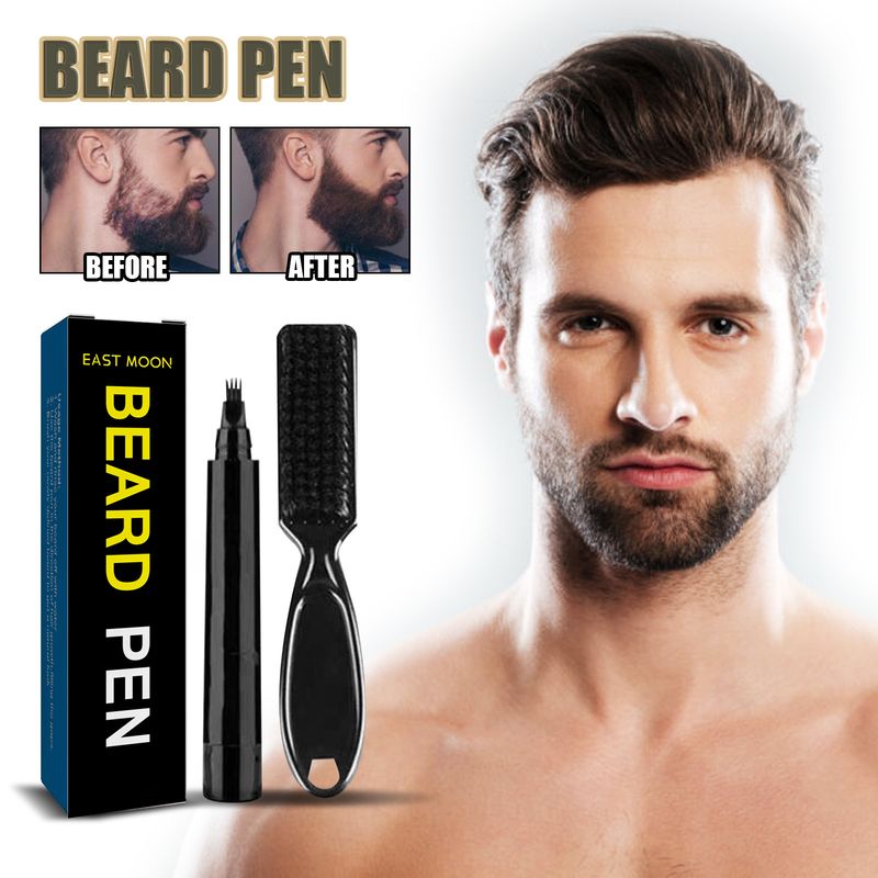 East Moon Men's Waterproof Brush Beard Shape Filling Pen_voghion.com