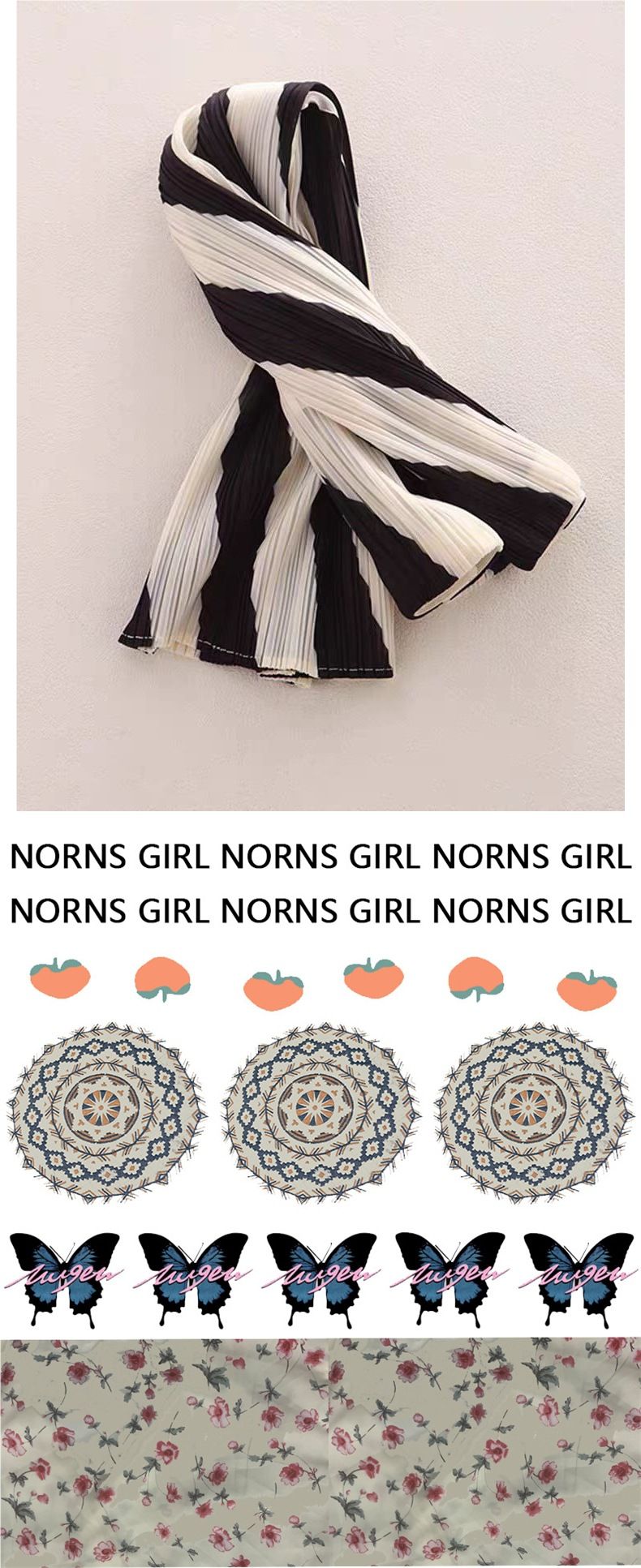 ChicShe European Goods Buyer Store Cut Label Liquidazione Trendy Stile Coreano Bianco e Nero Vertical Striped Color Block_voghion.com