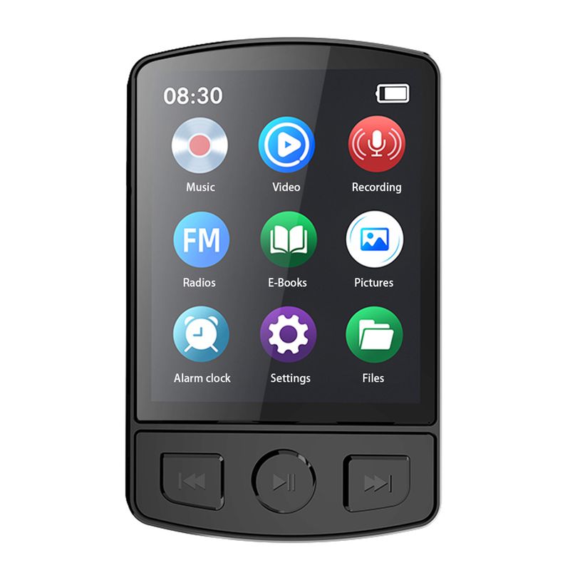 128GB Sport Bluetooth Player Tragbare Clip Mini Musik MP3 Mit Bildschirm Für Wallman Unterstützung_voghion.com