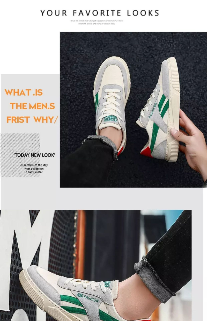 Jarní 2024 Nové sportovní trendy všestranné ležérní prkno boty, elegantní plátěné pánské boty_voghion.com