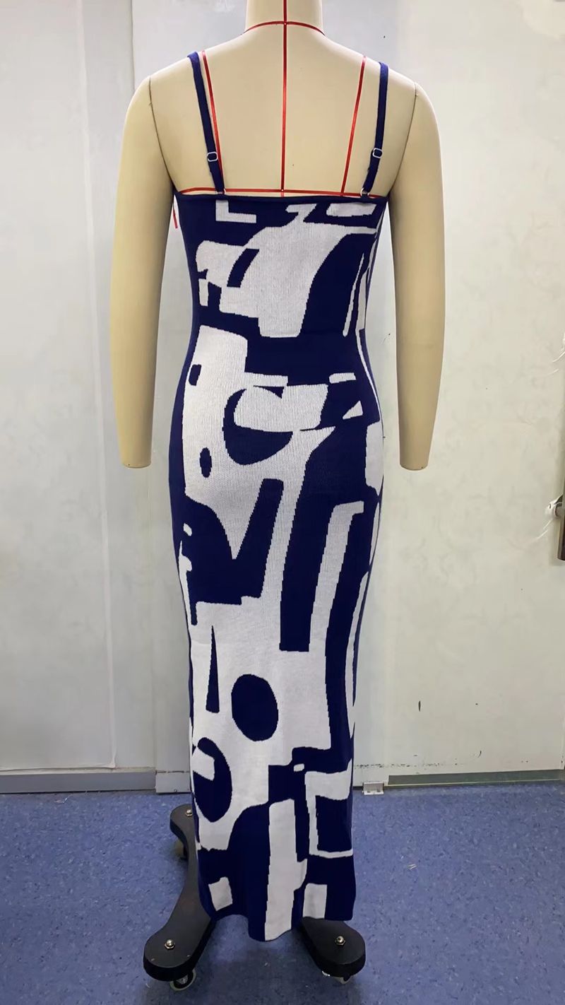 Elegant Floral Print Bodycon Maxi Dress - Slim Fit A-Line Summer Dress For Women, Sleeveless Round Neck Stretchy Dress In Multiple Colors & Sizes_voghion.com