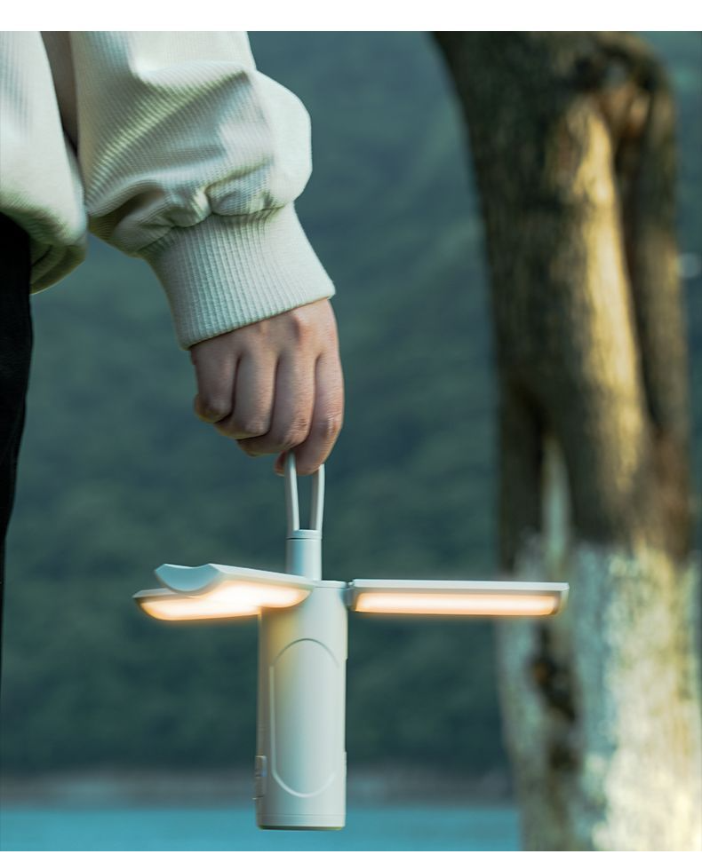 Wolsen Outdoor Magnetic Camping Lantern Multifunctional Portable Long Battery Life Desk Lamp Strong Light Flashlight_voghion.com