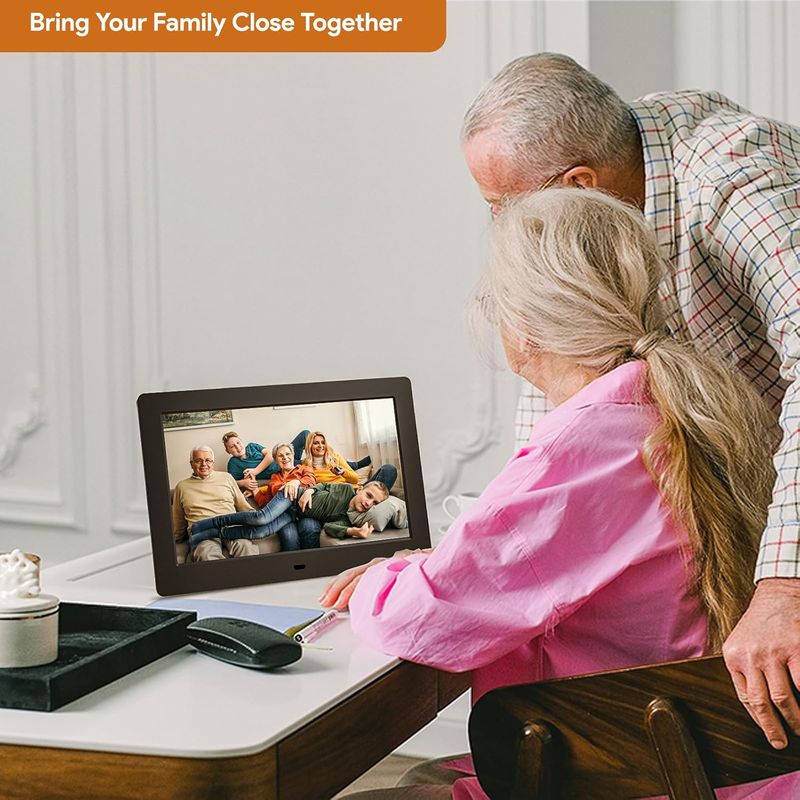 7 Inch Digital Picture HD IPS Display Plug In USB Or SD Electronic Photo Frame, With Remote Control, Video Music Photo_voghion.com