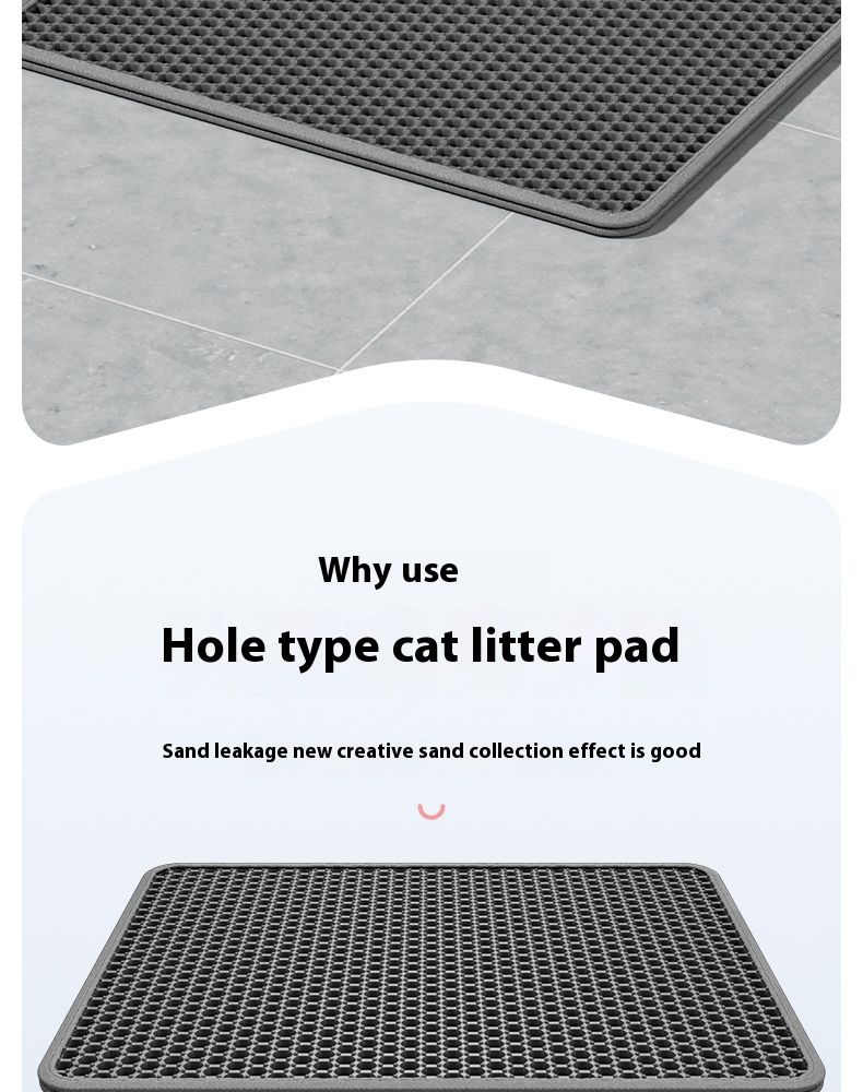 90x60CM Large Cat Litter Mat Waterproof Double Layer Non Slip Litter Box Tray Pad Washable Durable Pet Toilet Training Mat_voghion.com