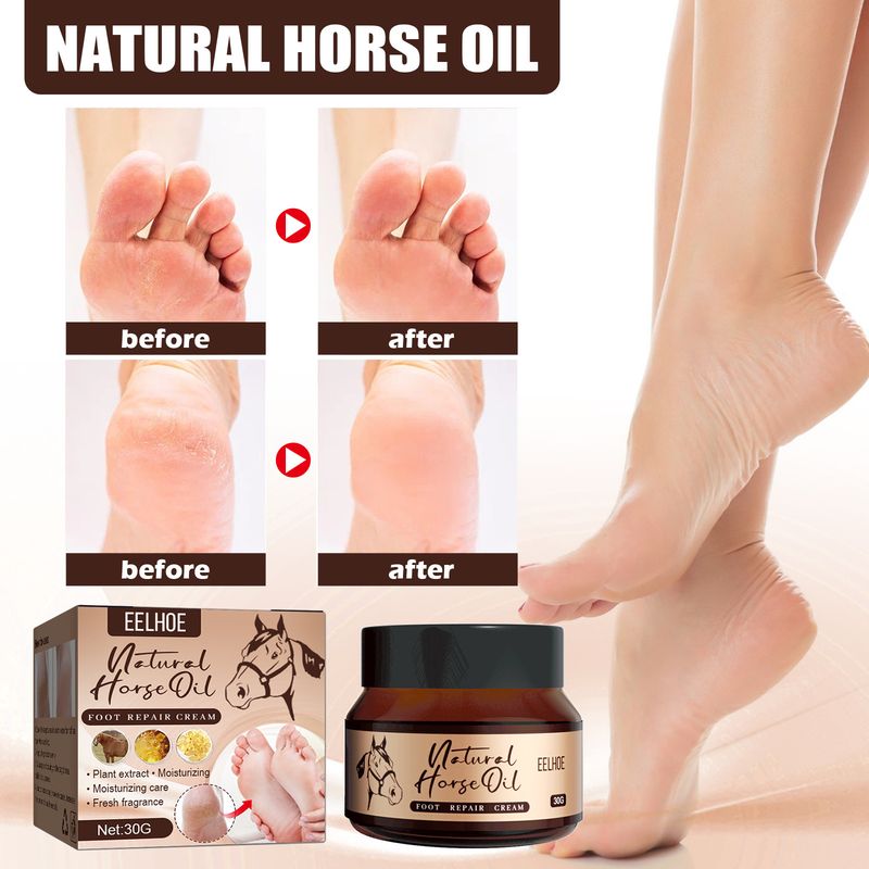 Uleiul de cal EELHOE repară pielea uscată și crăpată, exfoliază și hidratează pielea pentru picioare_voghion.com