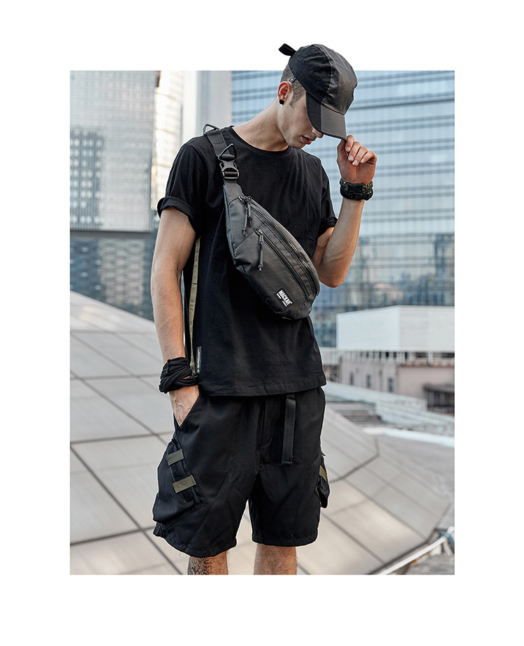 Fashionable new sports waist bag, single shoulder crossbody waterproof outdoor travel multifunctional bag_voghion.com