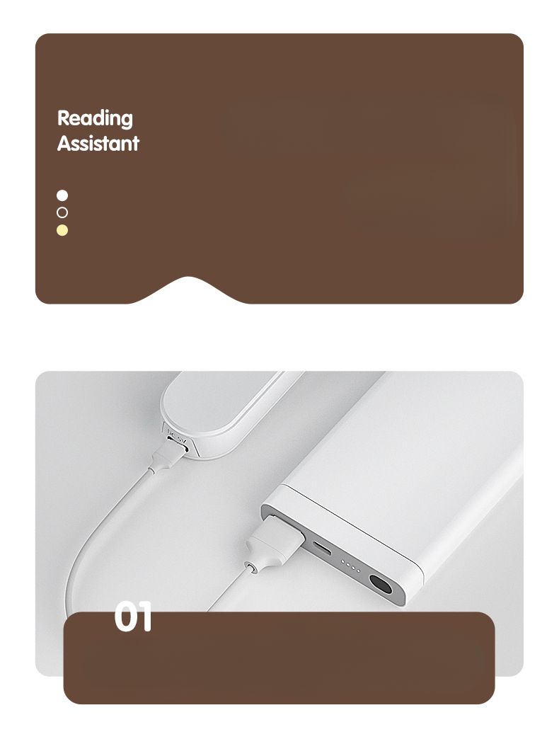 LED Cool Dormitory Student Study Desk Eye Protection Lamp Magnetic Adsorption Rechargeable Night Light_voghion.com