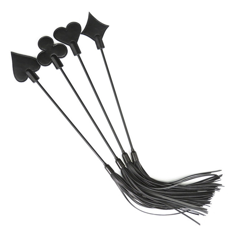 Escravo Sexo em Forma de Pôquer Flog Kinky Couro Curto Spank Paddle para Casais Flertar BDSM Bondage Para Vencer Submis_voghion.com