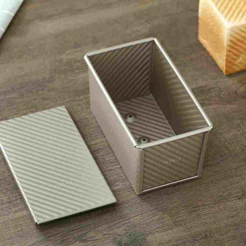 Moule à pain rectangulaire antiadhésif avec couvercle, moule à gâteau, ustensiles de cuisine pour la cuisson du pain et des gâteaux._voghion.com