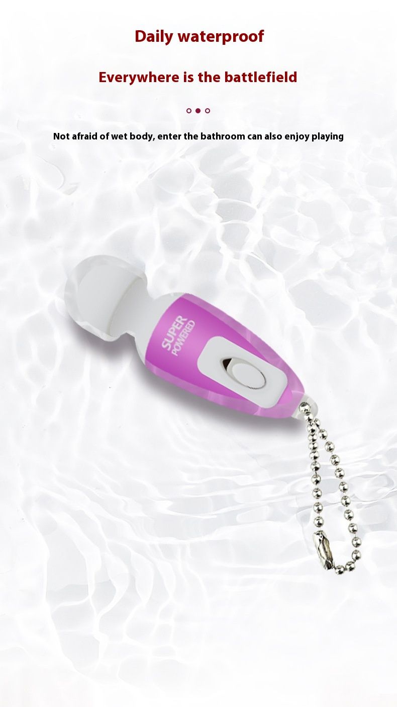 Vibrator AV mini din silicon, convenabil, pentru cupluri care flirtează și tachinează, stick de masaj pentru stimularea punctului G, pentru adulți_voghion.com