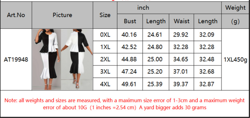 black and white contrasting color stitching beaded top fishtail skirt plus size suit_voghion.com