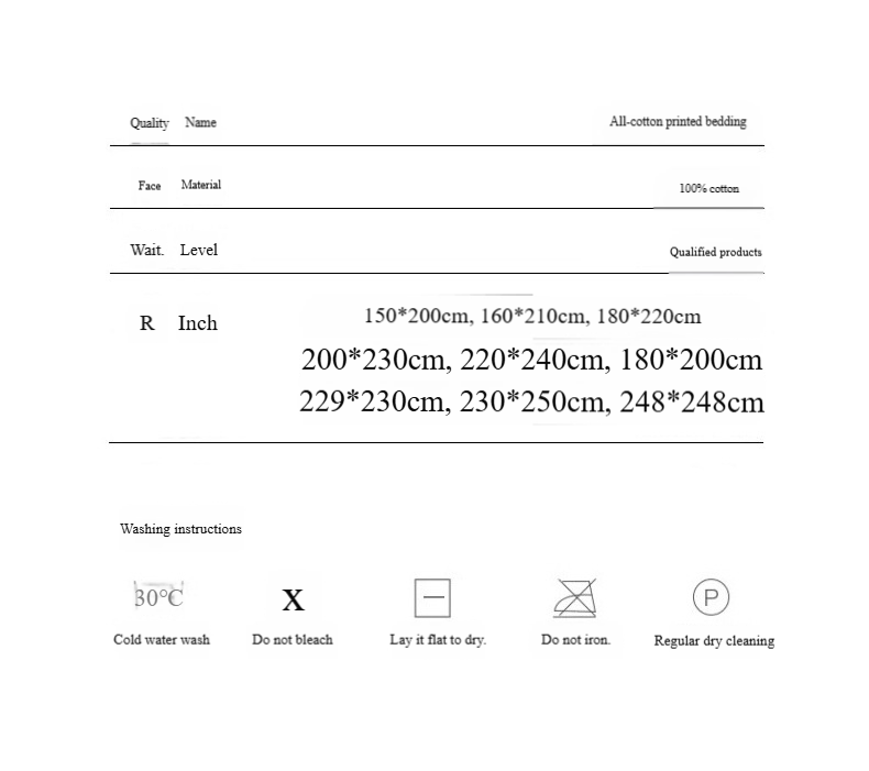 Copripiumino 100% cotone a 60 fili - Design stampato minimalista, pezzo unico (ipoallergenico, traspirante, lavabile in lavatrice)_voghion.com