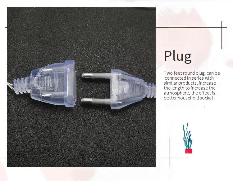 Weihnachtsdekorative LED-Lichterkette mit Weihnachtsmann, Schneemann und Wunschkugel – 3 m lange Plug-in-Lichtervorhang für Fenster, Zuhause und Weihnachtsdekoration_voghion.com