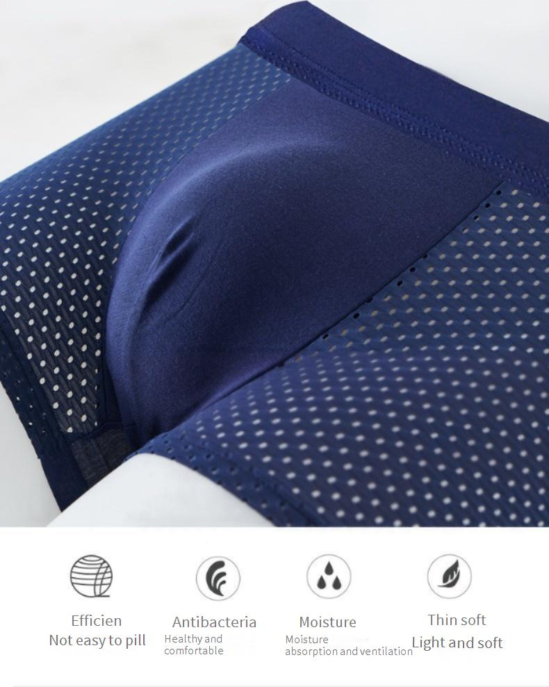 Atmungsaktive Mesh-Boxershorts für Herren – ultraweiche Unterwäsche aus Eisseide, nahtlos und bequem, leicht für den Sommer_voghion.com