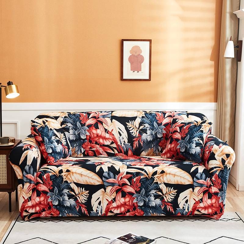 Stretch-Sofabezug, vollelastisch, universelle Passform – rutschfester Sofaschutz mit Blumenmuster, passend für Einzel-/Doppel-/Drei-/Viersitzer-Sofas_voghion.com