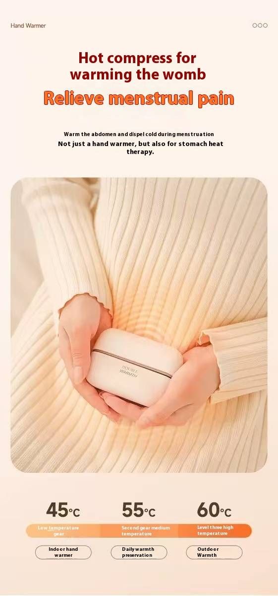 Scaldamani magnetico ricaricabile tramite USB - Cuscinetto riscaldante portatile con design diviso, riscaldamento rapido a 3 temperature per l'inverno, calore sicuro per i bambini_voghion.com