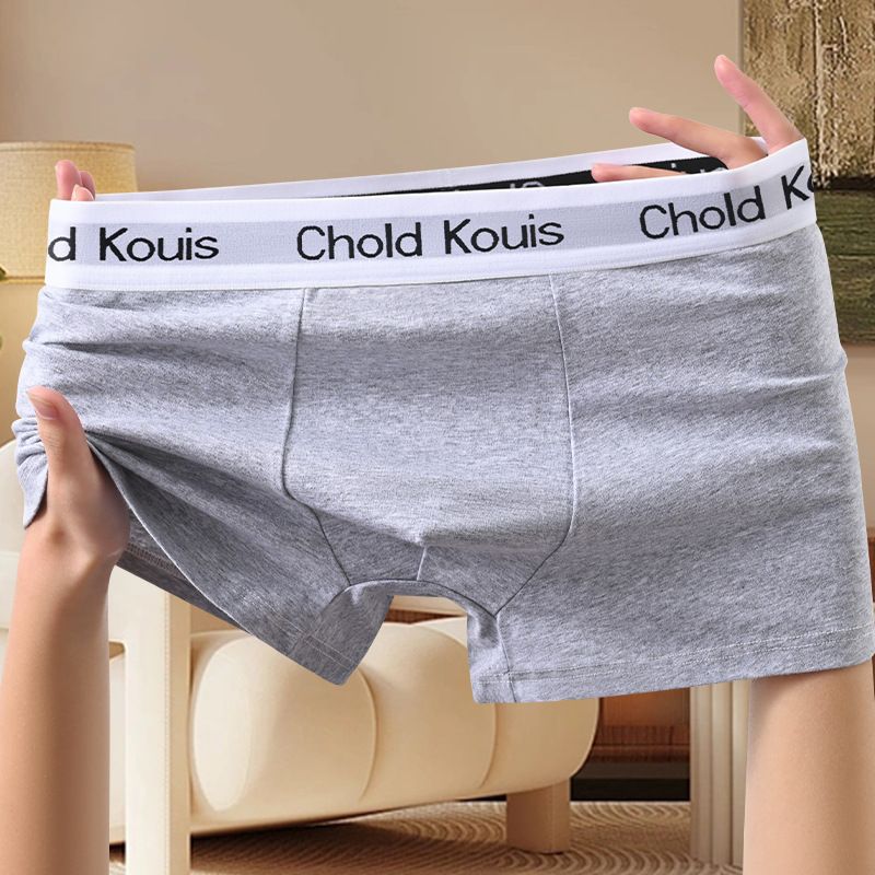 Herrenunterwäsche, hochwertige antibakterielle Boxershorts, trendige Herren-Boxershorts, große Größe, weiche, einfarbige Boxershorts_voghion.com