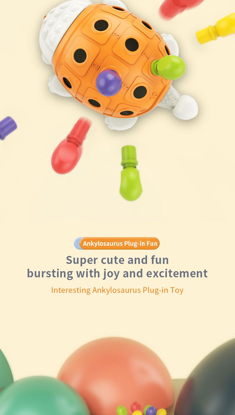 Baby- und Kleinkindspielzeug: Steckpuzzle mit Igelmotiv, Fingerübungen, Spaß, niedliches Haustier-Frühpädagogik-Puzzle, Steckspielzeug_voghion.com