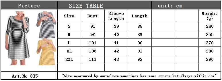 2024 striped postpartum clothing, maternity breastfeeding dress, pajamas_voghion.com