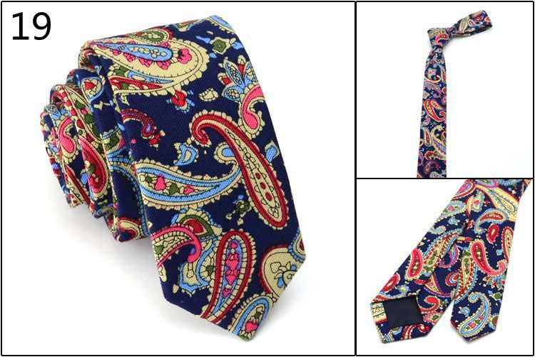 5CM Yeni Moda Rahat İngiliz Kore Sürümü İnce Dar Boyun Kravat Erkekler Kadınlar Öğrenciler Çiftler Pamuk ve Keten Çizgili_voghion.com