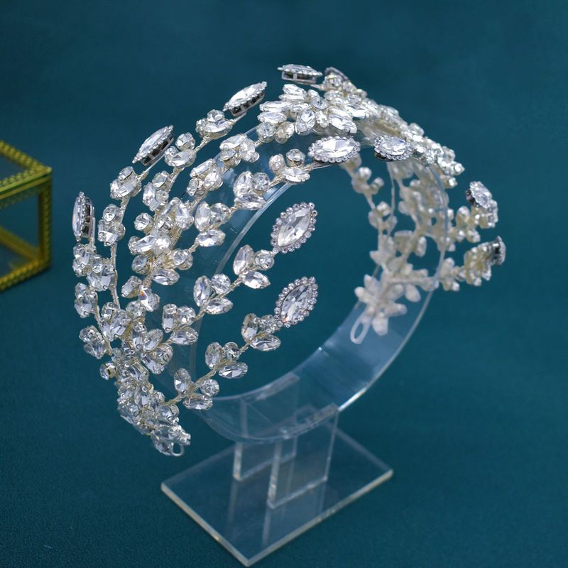 Braut Kopfschmuck Handgemachte Strass Stirnband Haarband Haarband Haar Zubehör Hochzeit Party Zubehör_voghion.com