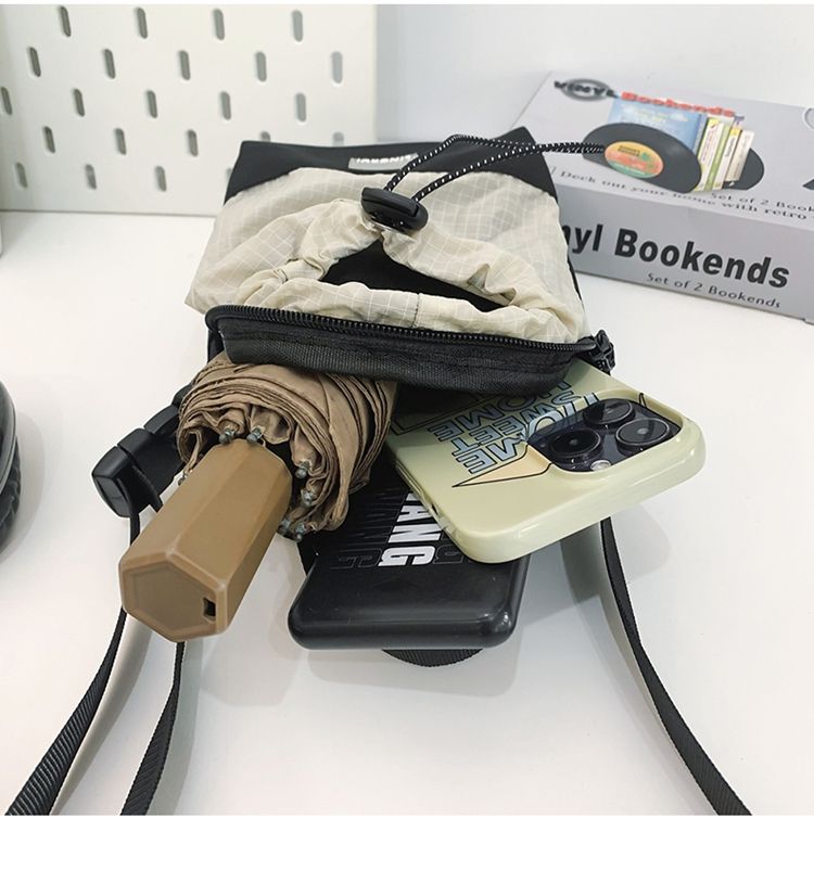 Bolso bandolera con cordón para hombre, estilo moderno, para deportes al aire libre, senderismo, estilo pequeño_voghion.com