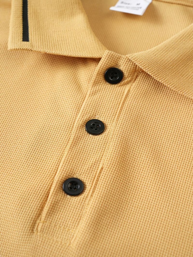 2025 Summer Men Polo T-Shirt Men Casual Polo Shirt Male Short Sleeves Tops Tees Men Stripe Pattern Print Button T Shirt_voghion.com