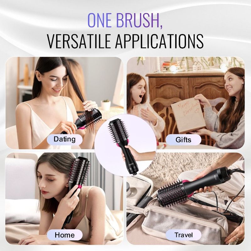 Blow Hair Hair Ionic Brush 2.95 Barrel Dryer Oval And Dryer Styler With_voghion.com