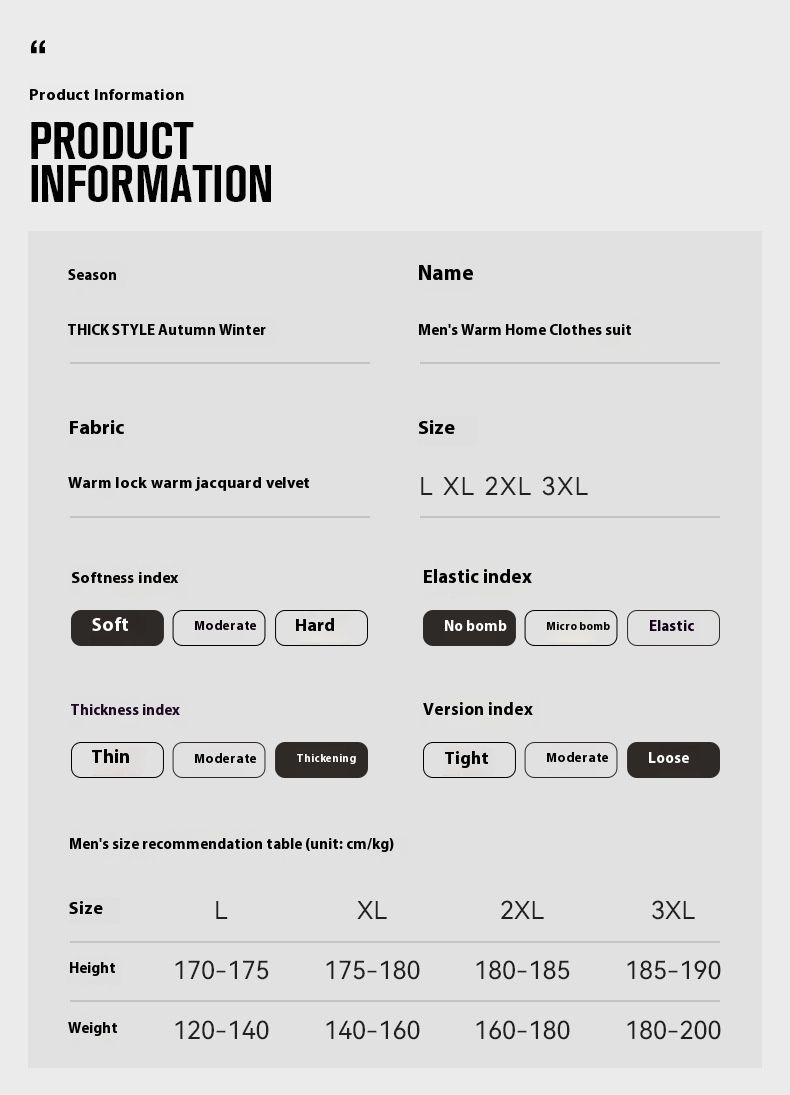 Warme Herren-Nachtwäsche aus Korallenfleece für Herbst und Winter mit dickem Samt und lockerer Passform kann draußen mit langen Ärmeln zu Hause getragen werden_voghion.com