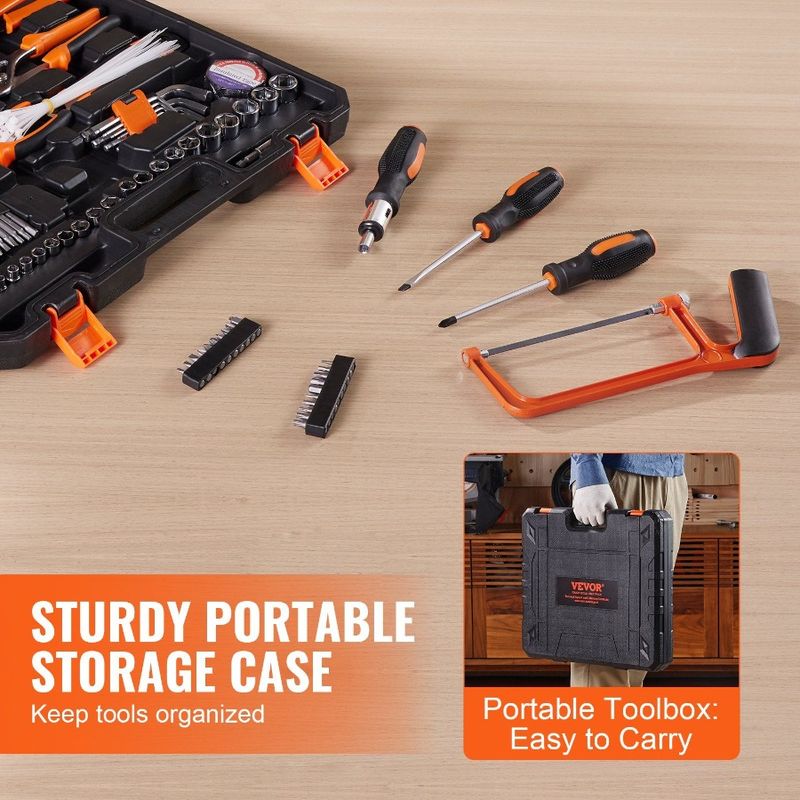 Portable Hand Kit Household Set Storage Repairing Kit General Tool Tool Home HighQuality With Tool Steel Tool Piece Case 216 F_voghion.com
