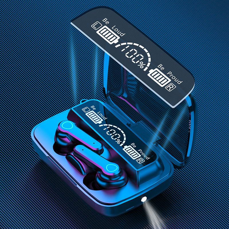 Căști intraauriculare stereo 9D BT, căști wireless TWS, căști sport, căști intraauriculare cu reducere a zgomotului și carcasă de încărcare_voghion.com