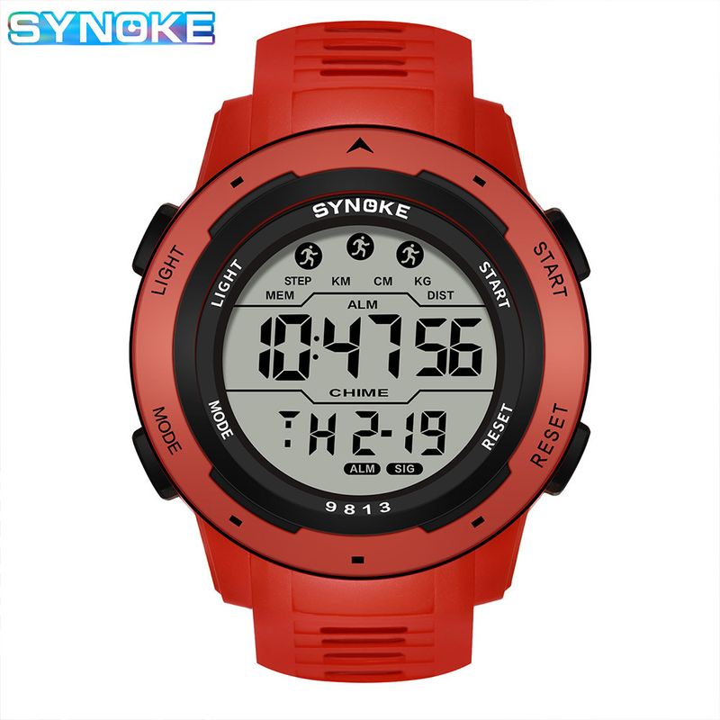 Factory Goods Men's Sports Electronic Multi-Function Waterproof Luminous Large Screen Outdoor Hiking Watch Running_voghion.com