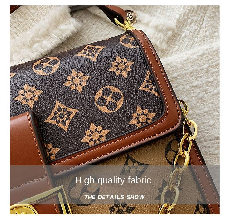 Borsa femminile 2023 nuova borsa a tracolla singola tracolla femminile borsa a tracolla moda retrò presbyched catena senso senior piccola borsa quadrata_voghion.com