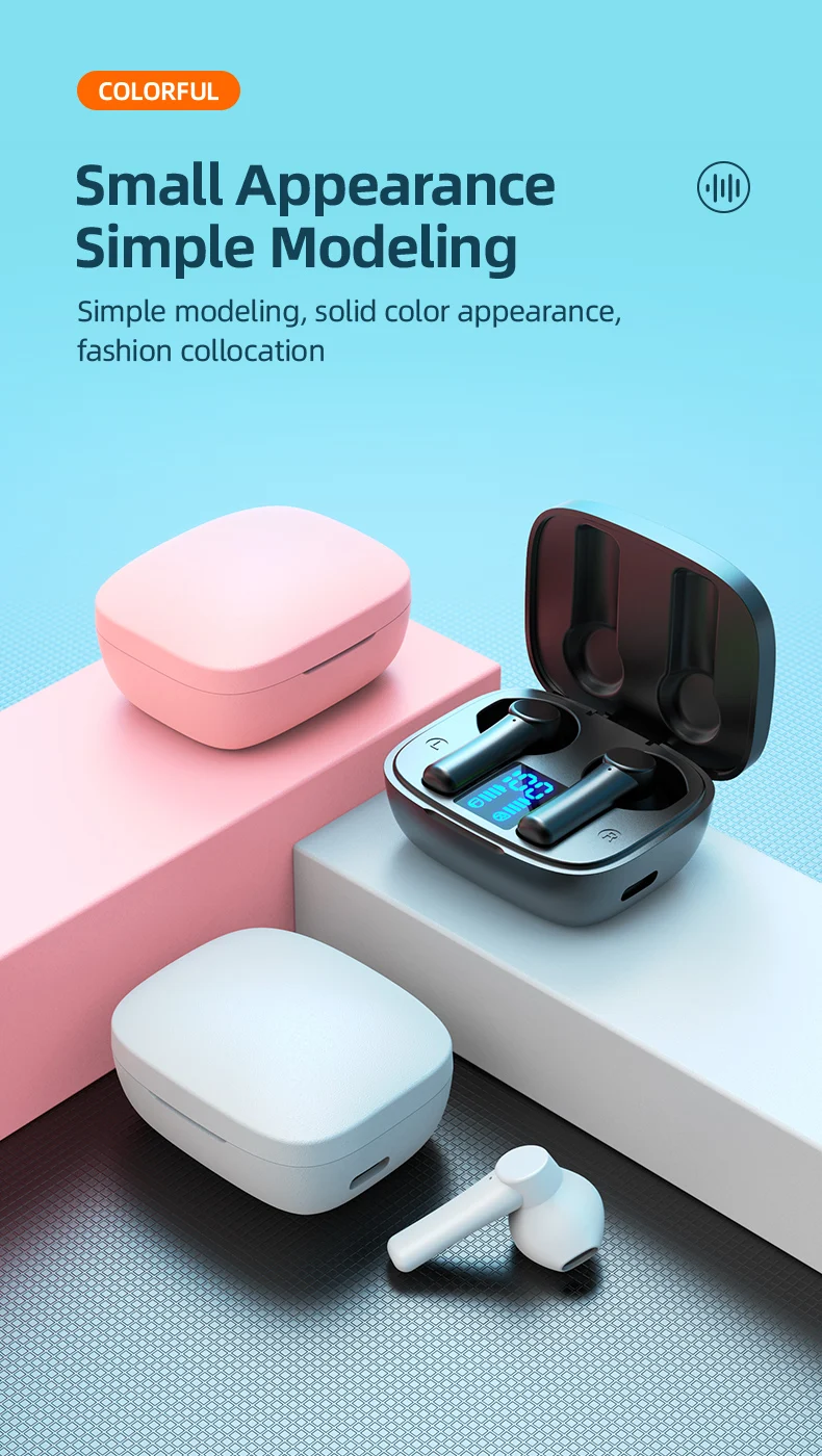 LB-8 TWS Surround Sound HiFi Bluetooth Headphones Wireless Earphone Sports Waterproof Gaming Earbuds Touch 9D Stereo Headsets_voghion.com