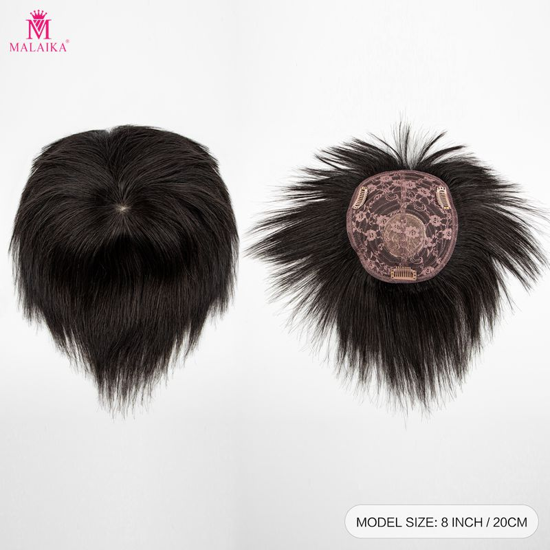 MALAIKA Toppers per capelli umani per donne Sottili in Toppers con frangia Frangia per capelli lisci Parrucchino per donna_voghion.com
