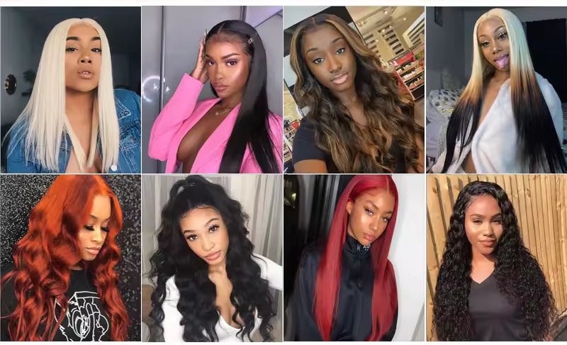 Transparant 613 Kant Frontaal Pruiken van echt haar Hoogtepuntblond Losse golf Pruiken met donkere wortels 100% Braziliaans maagdelijk haar 180% Haardichtheid_voghion.com