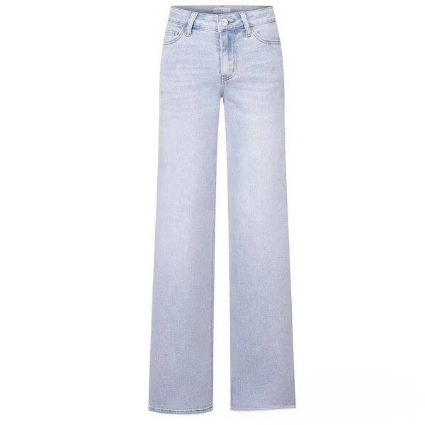 Vêtements pour femmes Printemps Nouveau Pantalon large et étroit Taille haute Rehaussement des hanches Jeans amples droits pour femmes_voghion.com