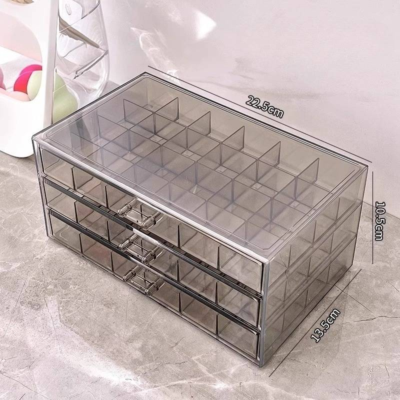 Family Organizer Transparent Jewelry Storage Box Multi Layer Large Capacity Ring Earring Necklace Household Drawer_voghion.com