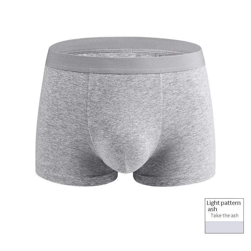 Sous-vêtements pour hommes en coton à fibres longues, sous-vêtements classiques pour hommes, caleçons boxeurs respirants antibactériens taille moyenne en pur coton_voghion.com