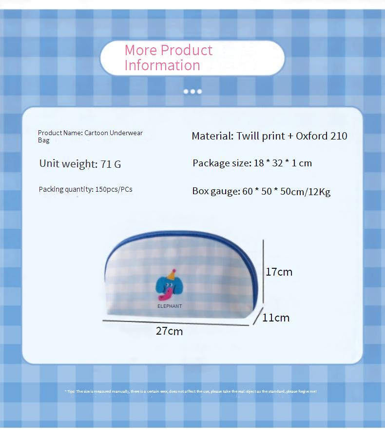 Travel Underwear Organizer - Large Capacity Waterproof Bag For Bras, Socks & Toiletries_voghion.com