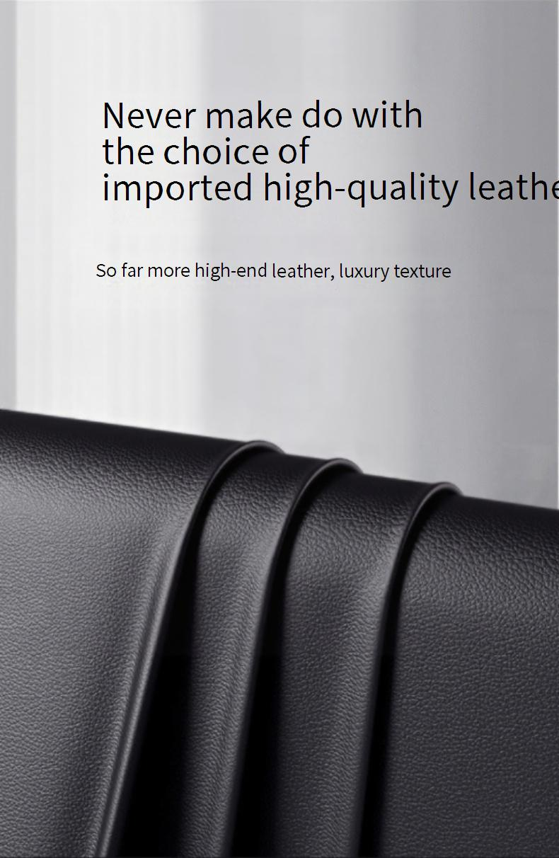 Premium Genuine Leather Case For Huawei Mate60 Pro/Mate50 Pro - Anti-Slip TPU Bumper, Original Color Matching (Panda, Black, Green)_voghion.com