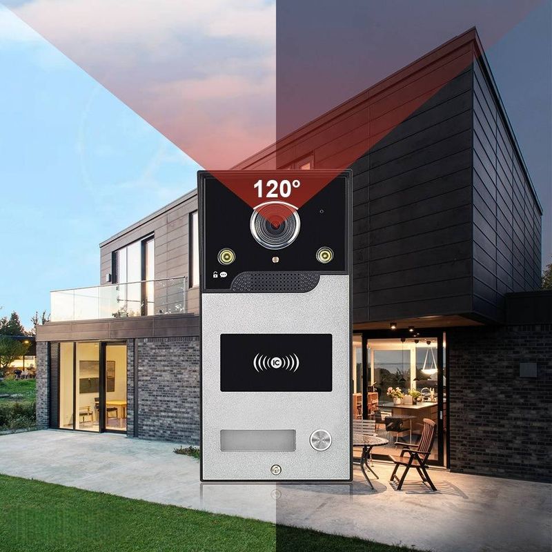 AHD7024B WiFi Video Doorbell - 7" IPS Touchscreen, 1080P HD, Remote Unlock Via Tuya App, Works With Smart Locks_voghion.com