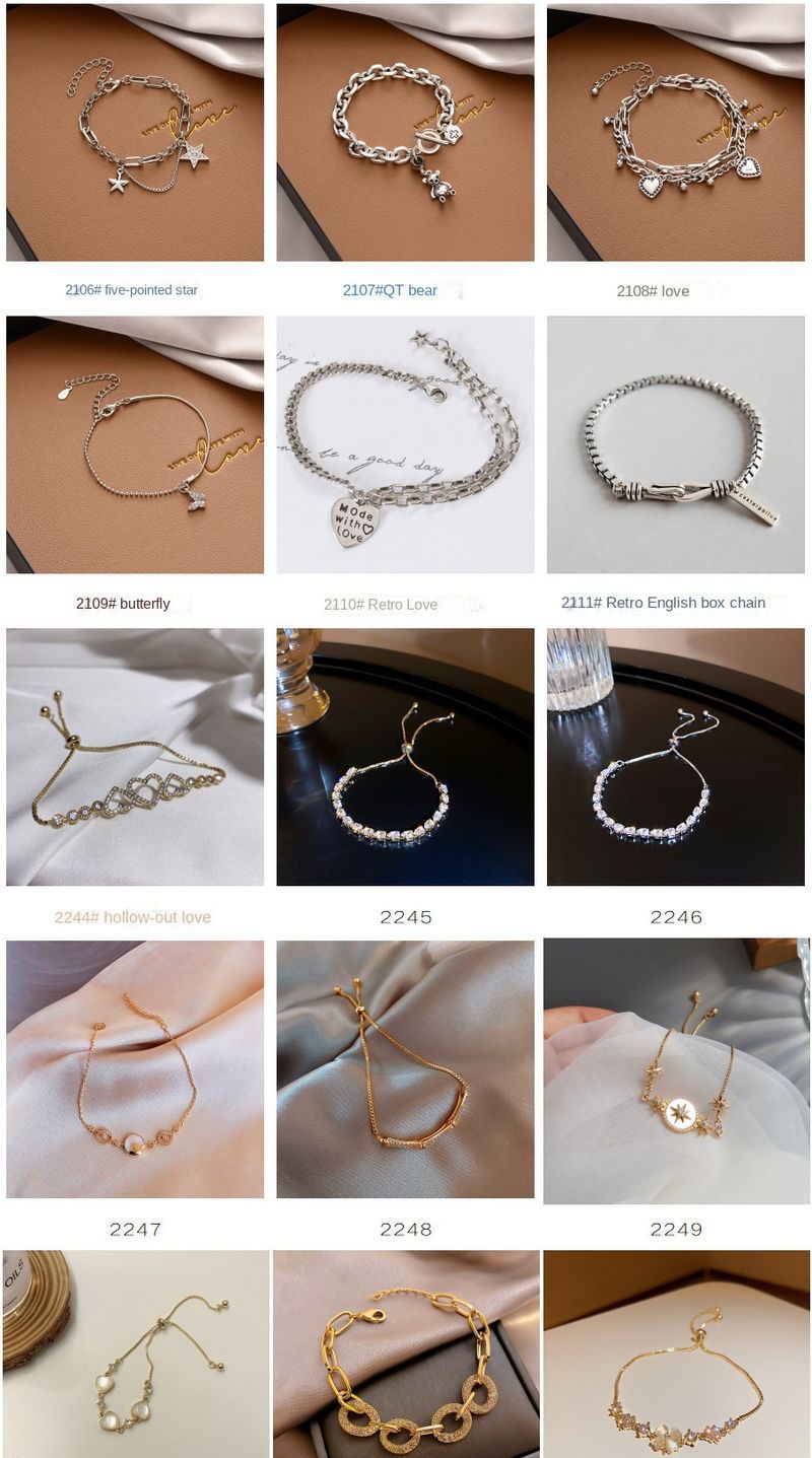 Braccialetto coreano Joker Pearl da donna in stile Ins, in acciaio al titanio di alta qualità, per coppie, gioielli_voghion.com